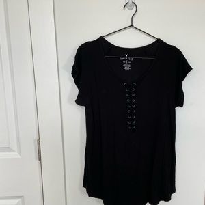 American eagle lace-up top